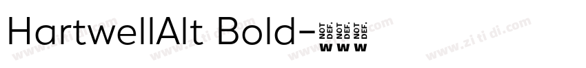 HartwellAlt Bold字体转换